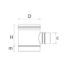 SLXCÖB250 - Test Pipe 250 mm with 2'' hole