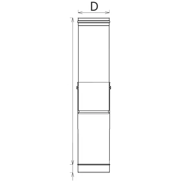 SLXUB90 -  Adjustable Pipe 550 mm - 900 mm