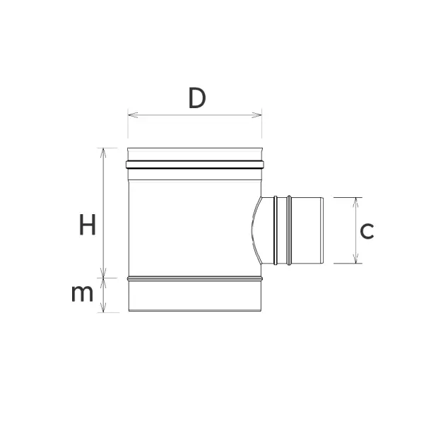 SLXCÖB250 - Test Pipe 250 mm with 2'' hole
