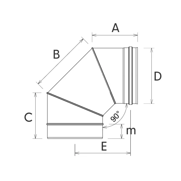 PSLXD90 - Coude 90°